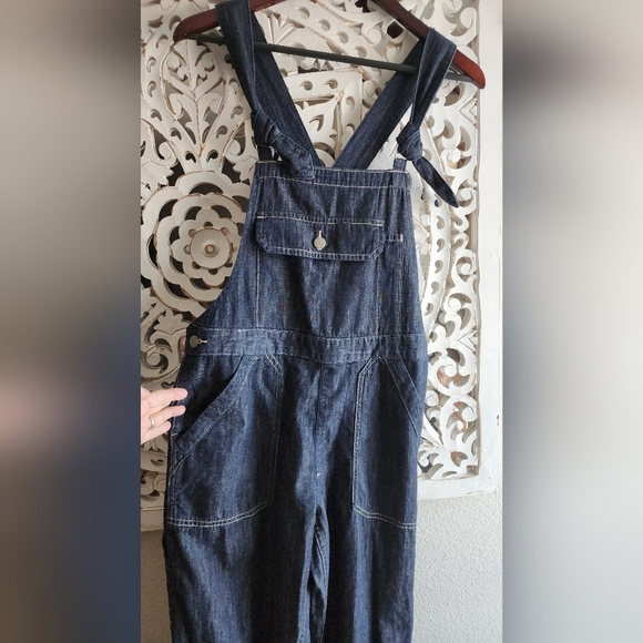 DENIMIST TIE STRAPS RELAXED OVERALLS RETAIL PRICE $465 SIZE XS NWOT - Picture 4 of 16
